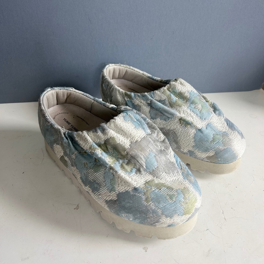 YUME YUME Platform Slides Camp Shoes Size 39 Floral avant-garde Cottage y2k